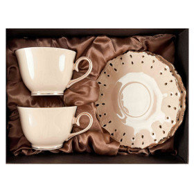 Sada šálok 2+2 Diva Cream 250ml porcelán