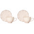 Sada šálok 2+2 Diva Cream 250ml porcelán