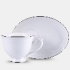 Sada šálok 2+2 Dominica 220ml porcelán
