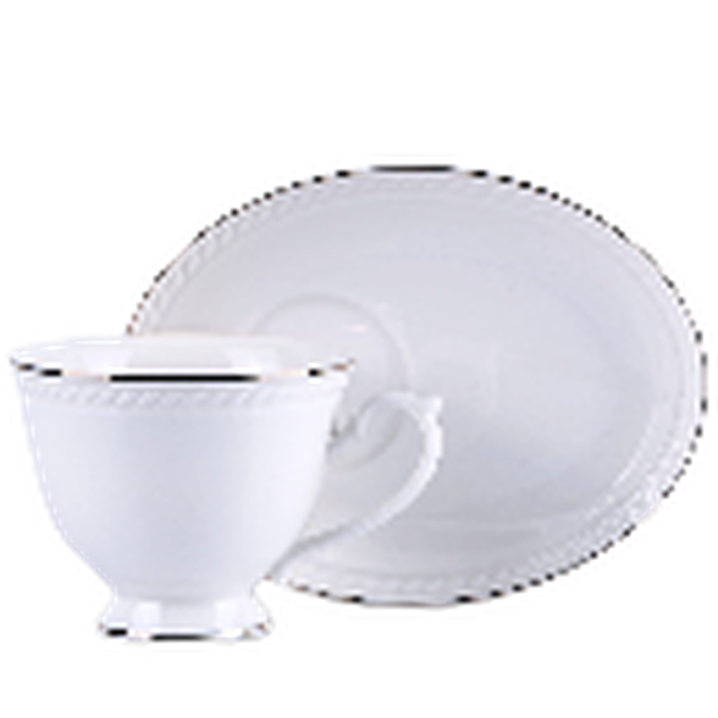 Sada šálok 2+2 Dominica 220ml porcelán
