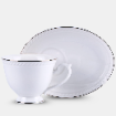 Sada šálok 2+2 Dominica 220ml porcelán