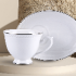 Sada šálok 2+2 Dominica 220ml porcelán