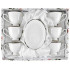 Sada šálok 6+6 Dominica 220ml porcelán