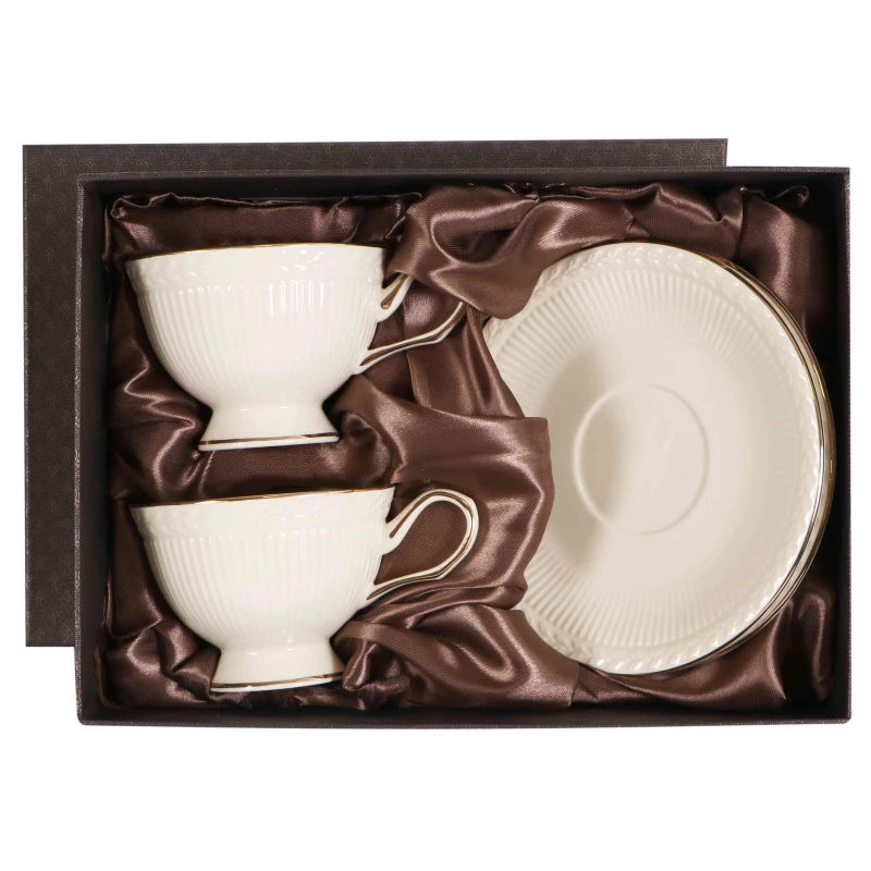 Sada šálok 2+2 Hillary Cream 220ml porcelán