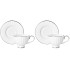 Sada šálok 2+2 Lizbona Silver 230ml porcelán