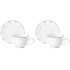 Sada šálok 2+2 Malaga 250ml porcelán