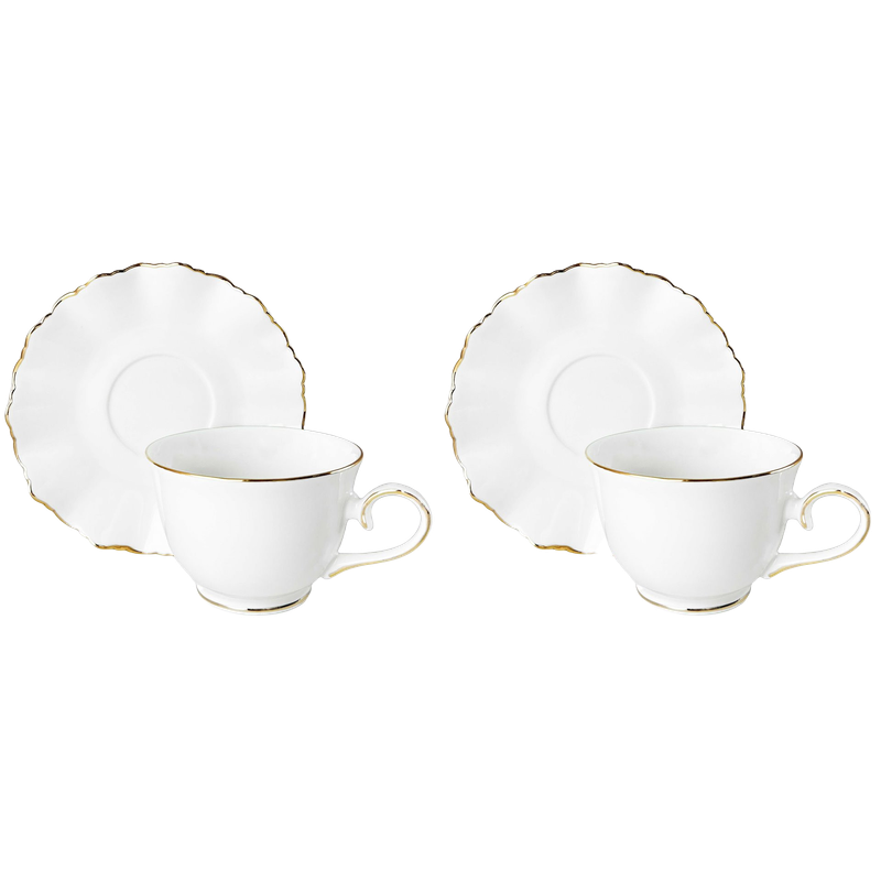 Sada šálok 2+2 Malaga 250ml porcelán