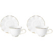Sada šálok 2+2 Malaga 250ml porcelán