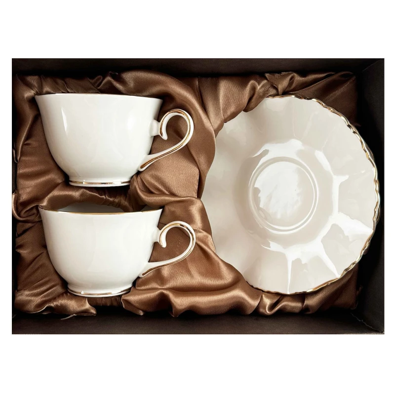 Sada šálok 2+2 Malaga 250ml porcelán