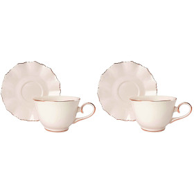 Sada šálok 2+2 Malaga Cream 250ml porcelán