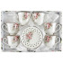 Sada šálok 6+6 Marika 240ml porcelán