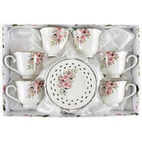 Sada šálok 6+6 Marika 240ml porcelán