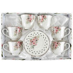 Sada šálok 6+6 Marika 240ml porcelán