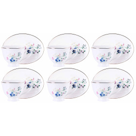 Sada šálok 6+6 Matilda 220ml porcelán
