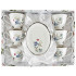 Sada šálok 6+6 Matilda 220ml porcelán