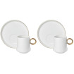 Sada šálok 2+2 mokka Neveda 100ml porcelán