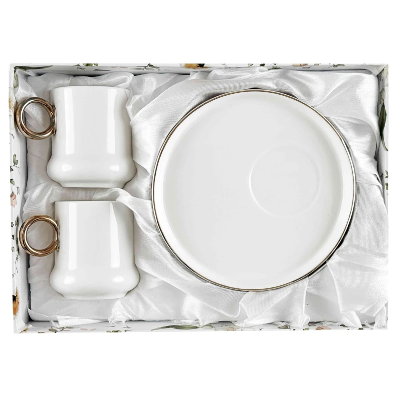 Sada šálok 2+2 mokka Neveda 100ml porcelán