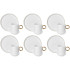 Sada šálok 6+6 mokka Neveda 100ml porcelán