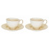 Sada šálok 2+2 Vanesa Cream 230ml porcelán