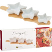 Servírovací set 3+1 Vianoce 42x14x1cm porcelán