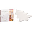 Tácka vianočná stromček 34,5x2,5x3,5cm porcelán
