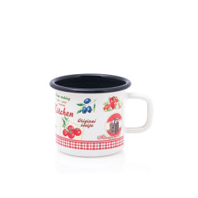 Hrnček smalt 8cm/0,4l Retro Amerika