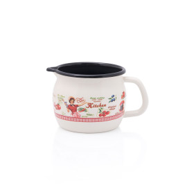 Hrnček smalt 10cm/0,85l Retro Amerika