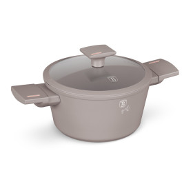 Hrniec nízky s pokr. 20cm Taupe 8100N