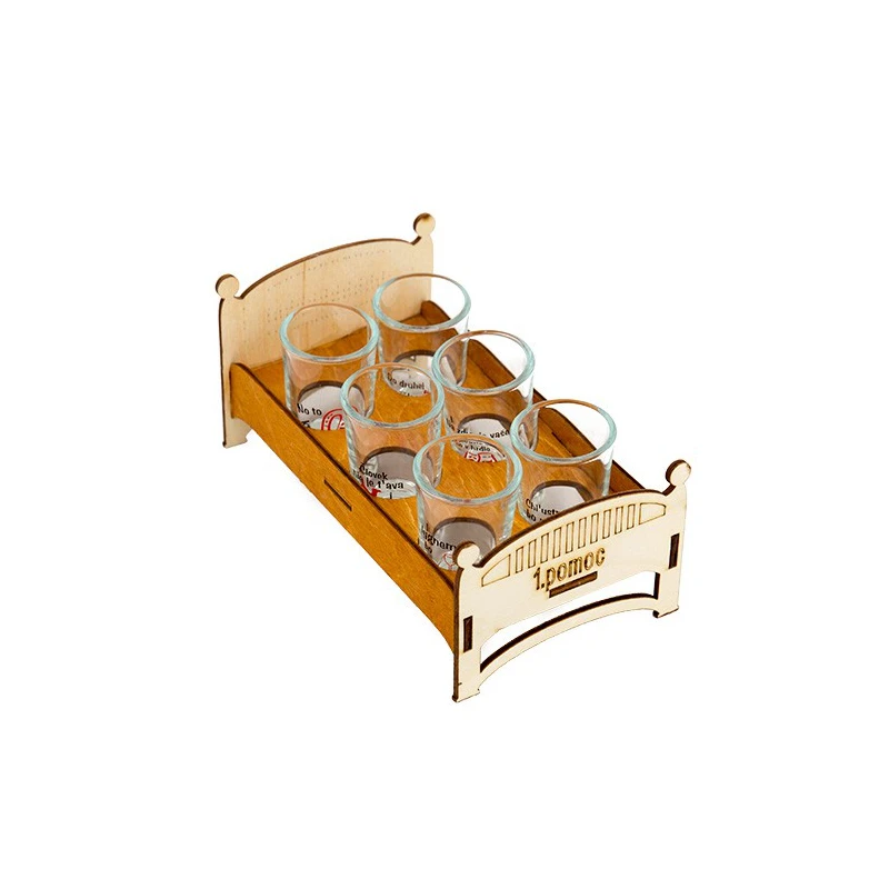 Fľaša s pohármi 6ks 1.Pomoc humor 470